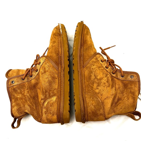 Ugg Men’s Neumel Chukka Chestnut Boots sz 12 flawed - Picture 10 of 16